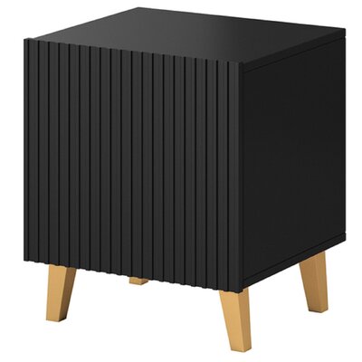 Szafka nocna PAFOS 2szt. 45x40xH.51 czarny mat