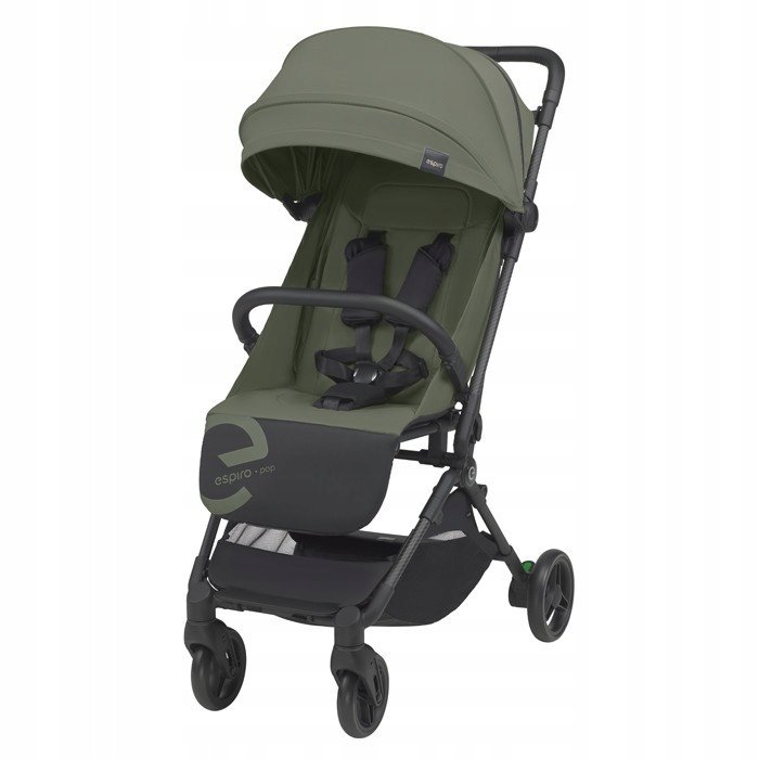 ESPIRO Wózek spacerowy POP Spacerówka Carbon 5,8KG Lekki wózek dziecięcy 04 pistachio creme