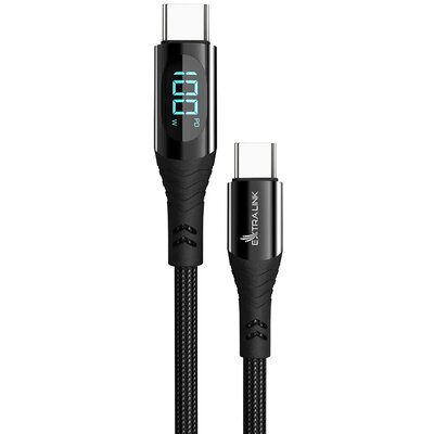 Kabel USB-C z wyświetlaczem LED 100W 2m USB Type-C to Type-C