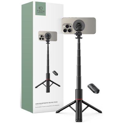 Selfie Stick L06S Magsafe Bluetooth statyw Tripod Black
