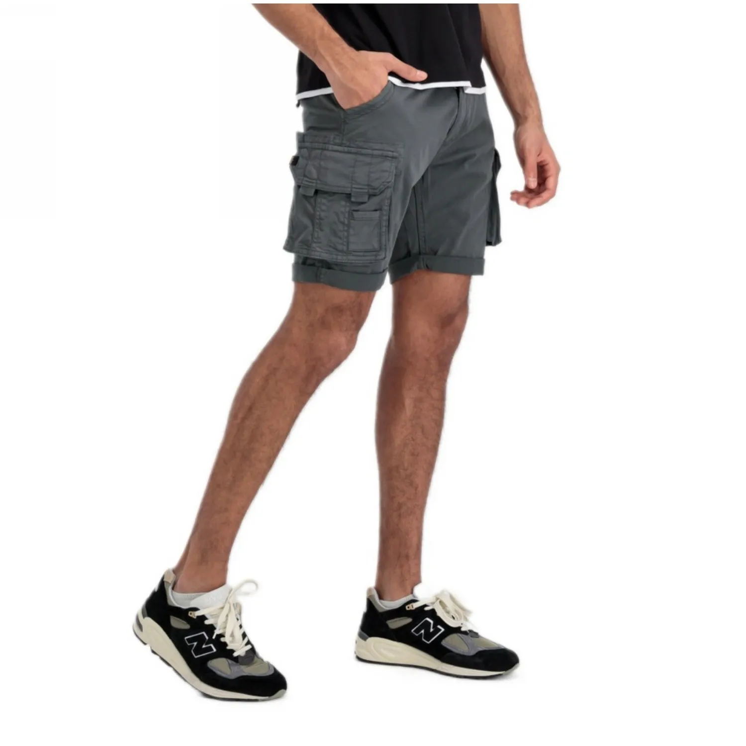 Spodenki Alpha Industries Crew Short 176203 684 - Vintage Grey RATY 0% | PayPo | GRATIS WYSYŁKA | ZWROT DO 100 DNI