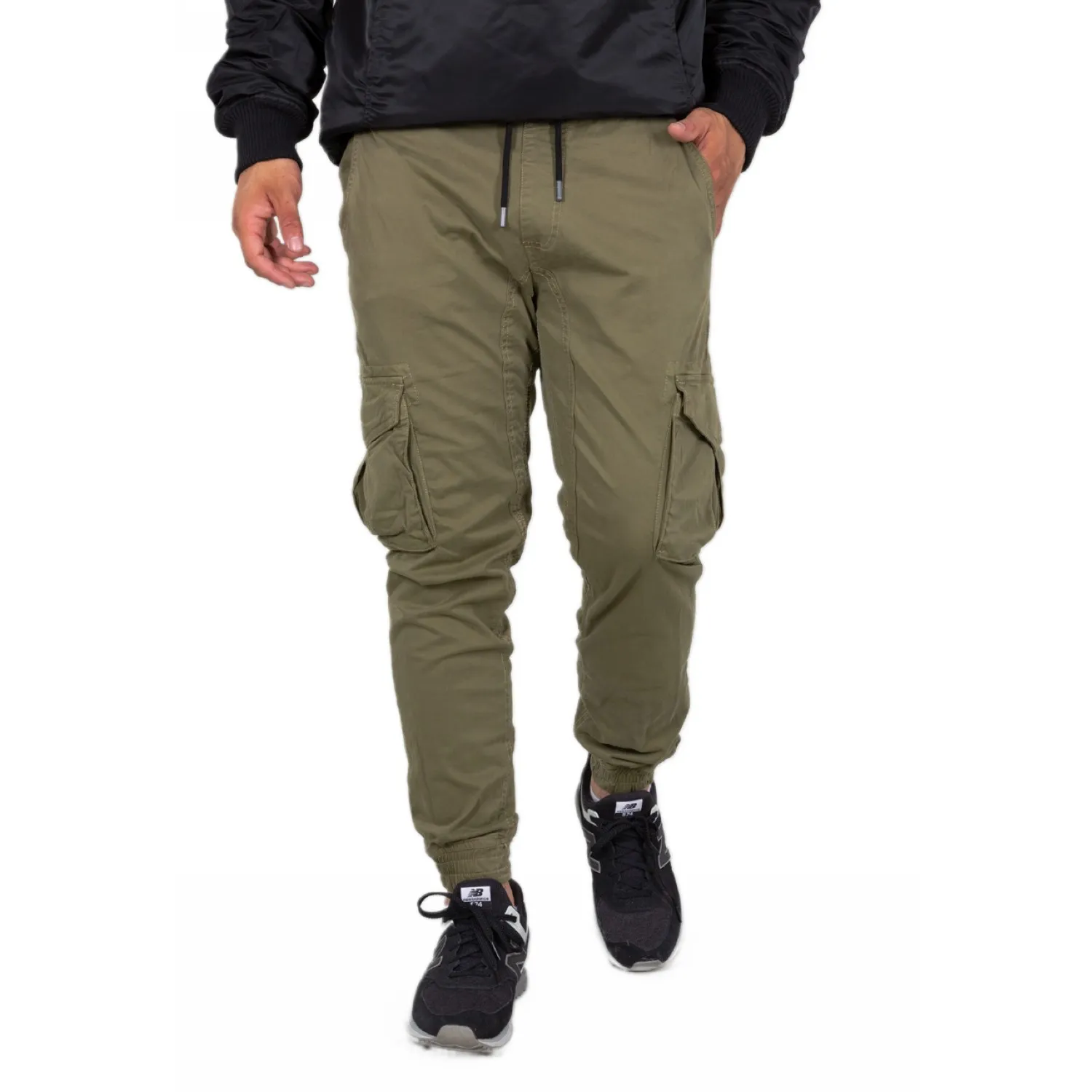 Spodnie Alpha Industries Cotton Twill Jogger 116202 11 - Oliwkowe RATY 0% | PayPo | GRATIS WYSYŁKA | ZWROT DO 100 DNI