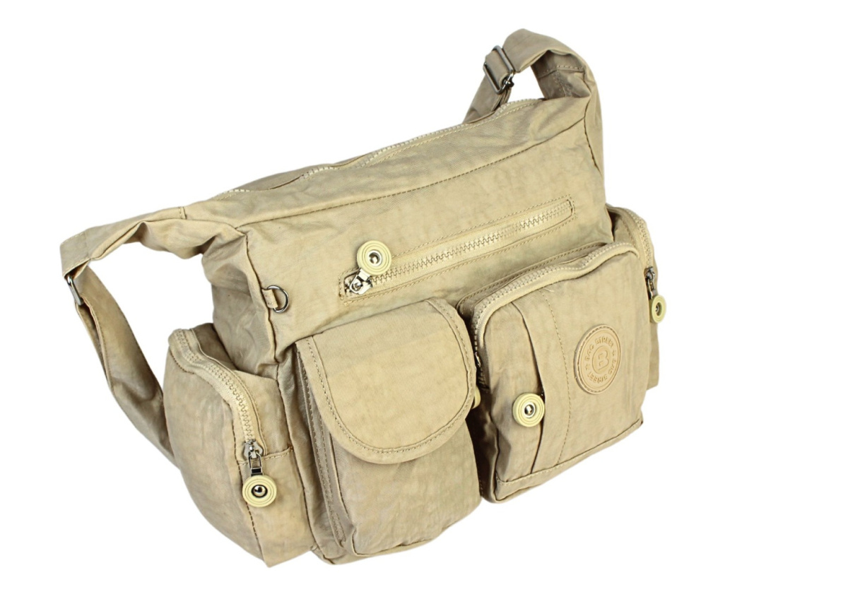 Stylowa Pozioma Torba Średnia Na Ramię Bag Street NR 2219 ECRU