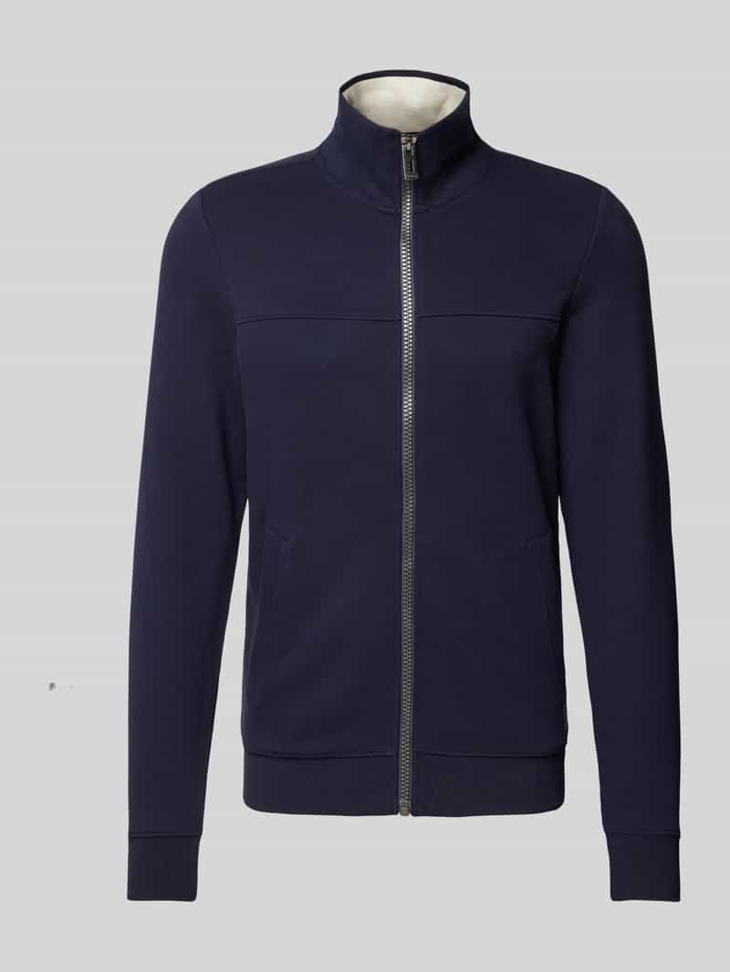 Bluza rozpinana w jednolitym kolorze z zamkiem błyskawicznym