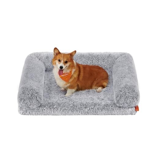 Feandrea Fluffyhug Legowisko Dla Psa Poduszka Dla Psa Rozmiar L Mata Dla Psów Średniej Wielkości Sofa Dla Psa Pianka Z Wypustkami Poszewka Zdejmowan..