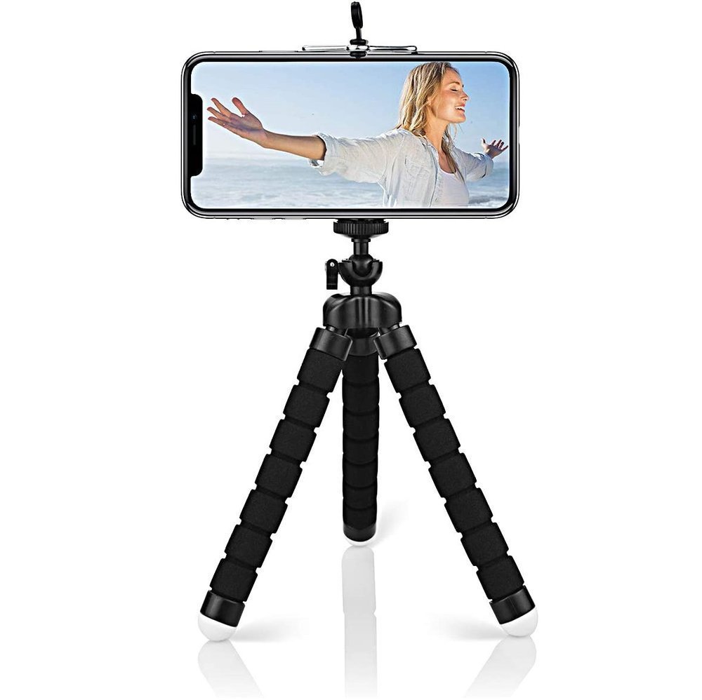 Octopus Basic Tripod Elastyczny Statyw Uchwyt do Telefonu / Aparatu / Kamer Sportowych (Black)