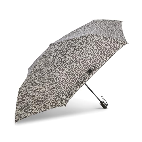 Samsonite Kompaktowy parasol z automatycznym otwieraniem/zamykaniem, Szary/Czarny Gepard 1, ONESIZE