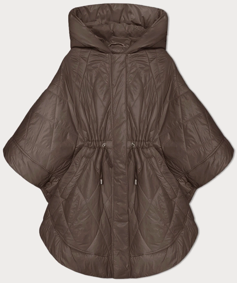 Kurtka typu ponczo cappuccino (P3-6911-305) - MINORITY