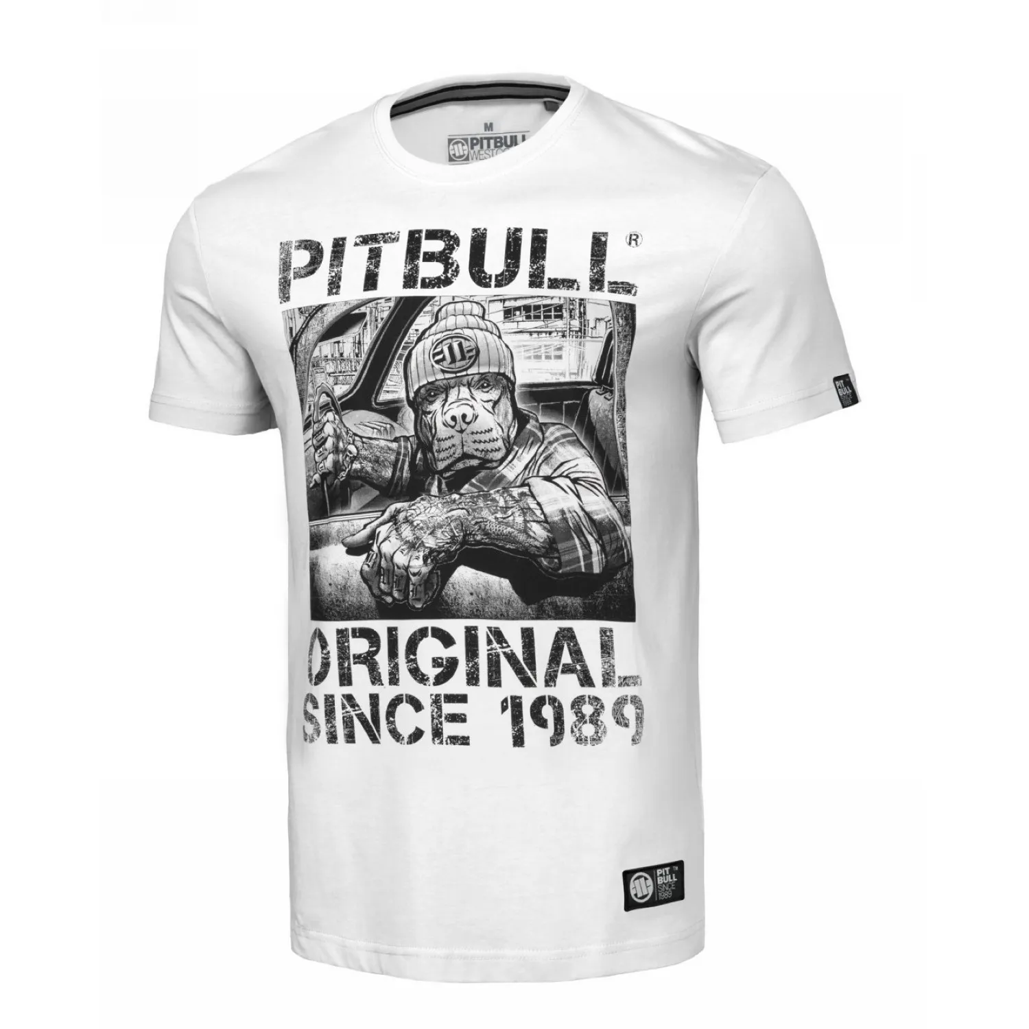 Koszulka Pit Bull Middle Weight 170 Basic Drive '24 - Biała RATY 0% | PayPo | GRATIS WYSYŁKA | ZWROT DO 100 DNI