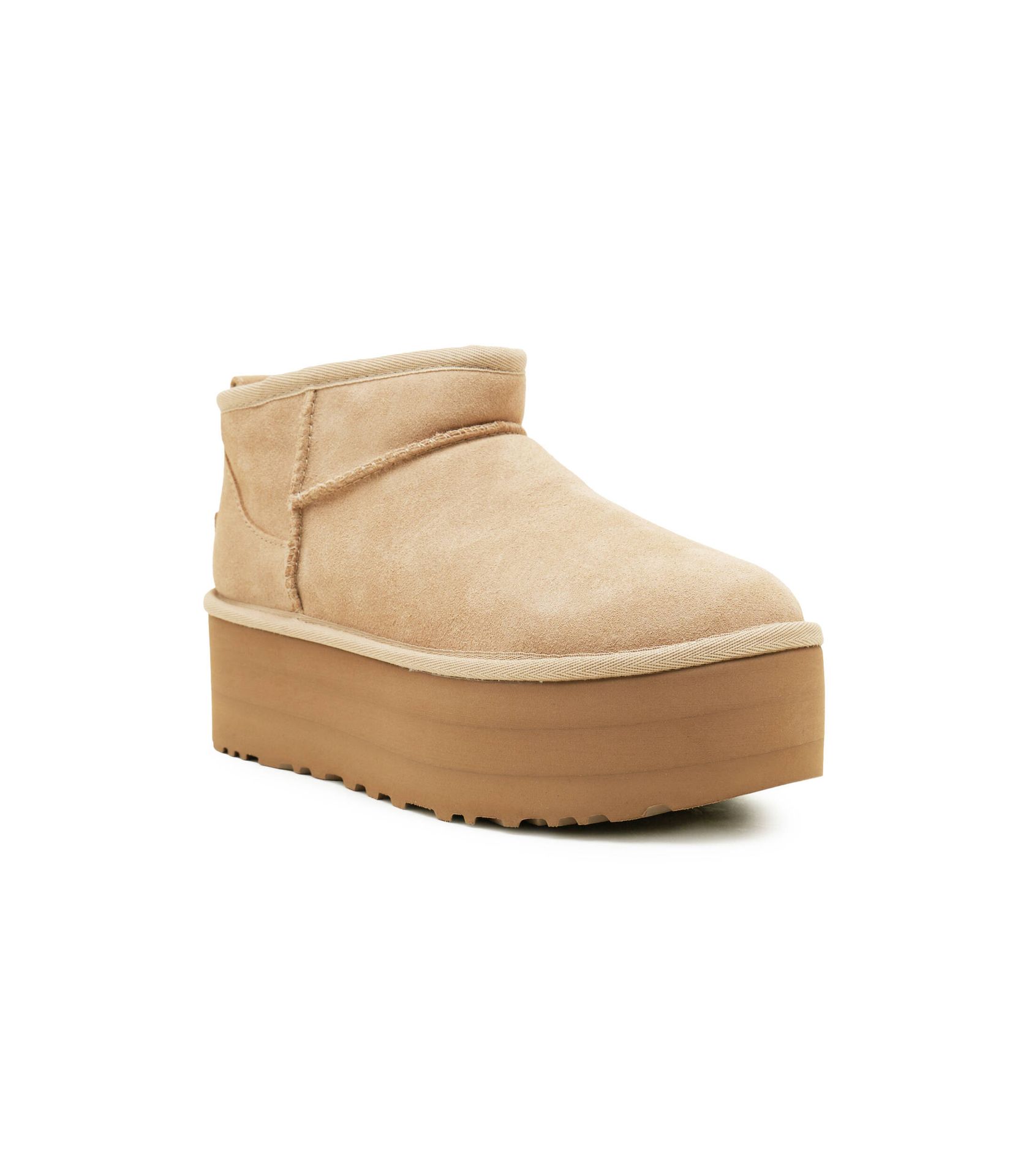 UGG Śniegowce W CLASSIC ULTRA MINI wełna zamsz