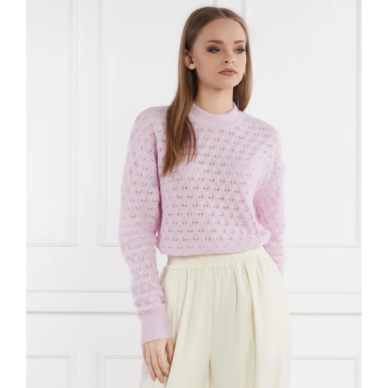 Samsøe Samsøe Wełniany sweter Saanour | Classic fit