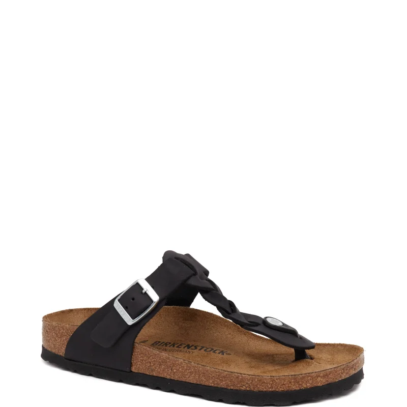 Birkenstock Skórzane japonki Gizeh Braided LEOI