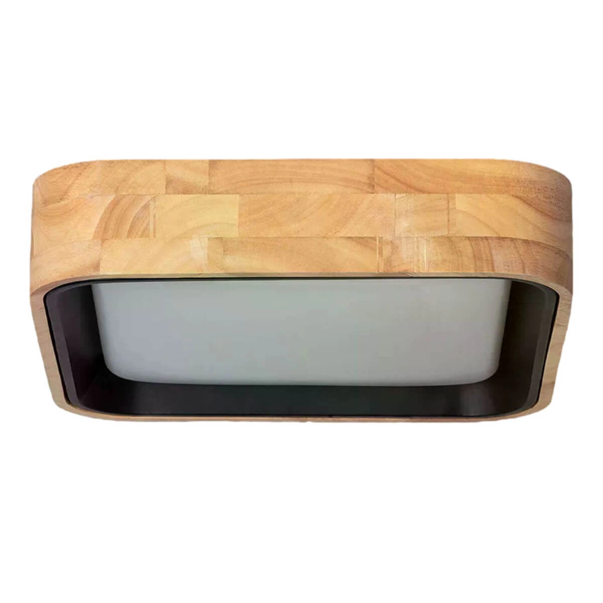 Kwadratowy plafon Naturale ABR-PLKDM-15W-CCT Abruzzo LED 16W 2700-6500K drewniany