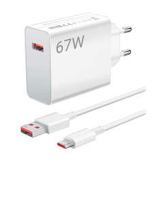 Ładowarka Sieciowa Xiaomi 67W (Type A) + USB-C Cable