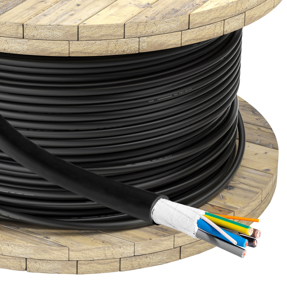 Kabel EV do ładowania samochodów elektrycznych 5x6mm2 +2x0.5mm2 32A 1mb