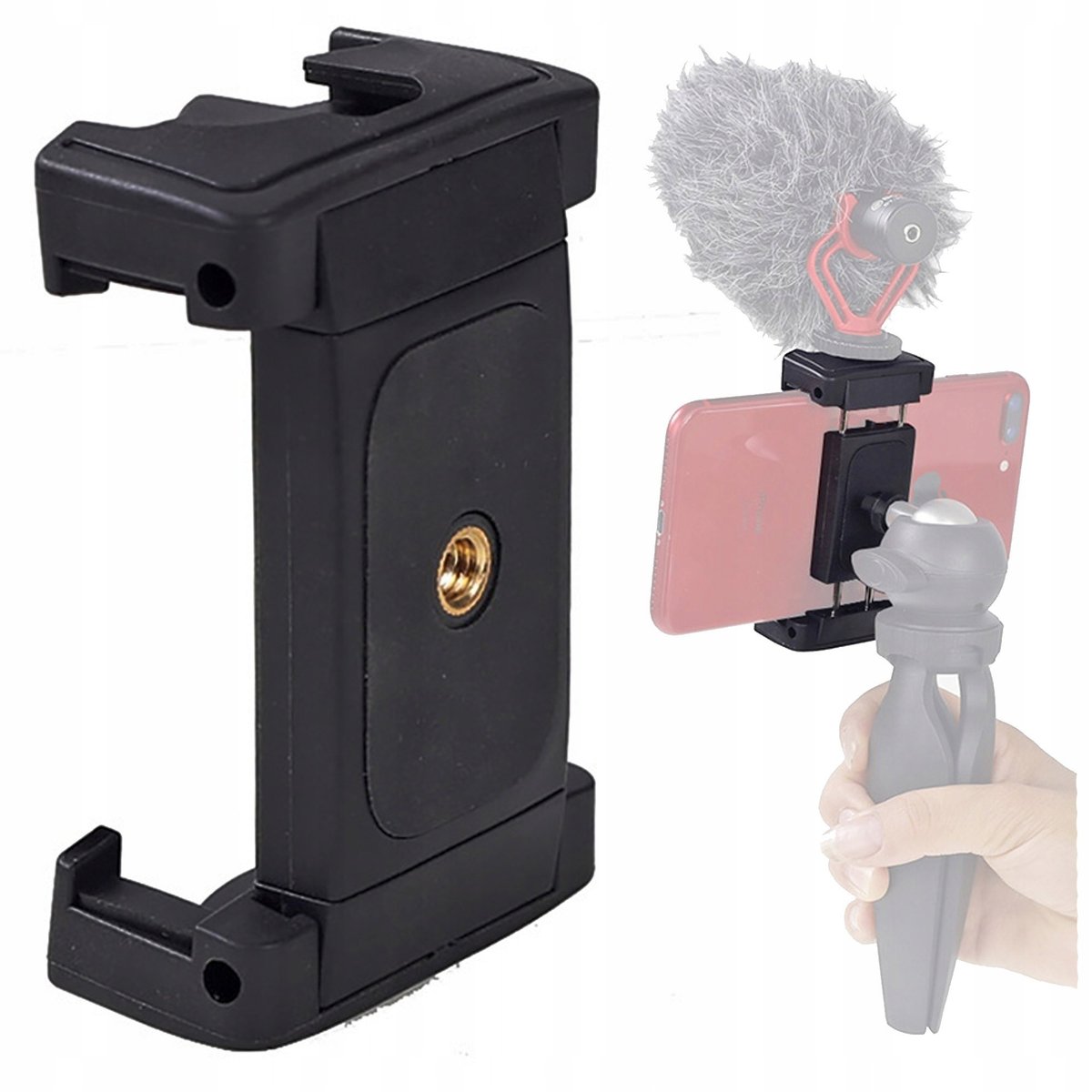 Uchwyt na Telefon do Statywu Selfie Stick do Telefonu JAKOŚĆ Stopka ISO 1/4