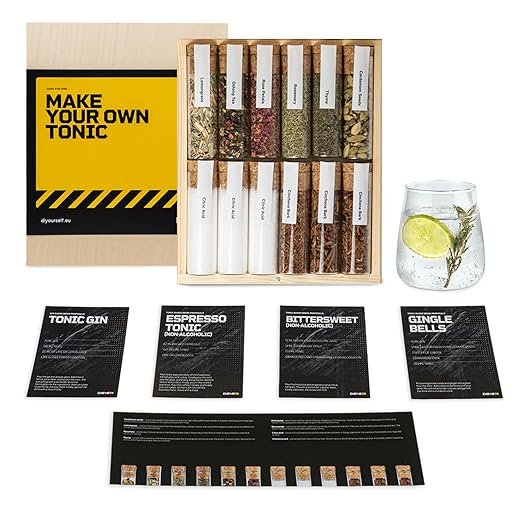 ZESTAW PRZYPRAW XL DO TONIKU 12X60ML AROMATYCZNE DODATKI ZAPRAWKI PREZENT