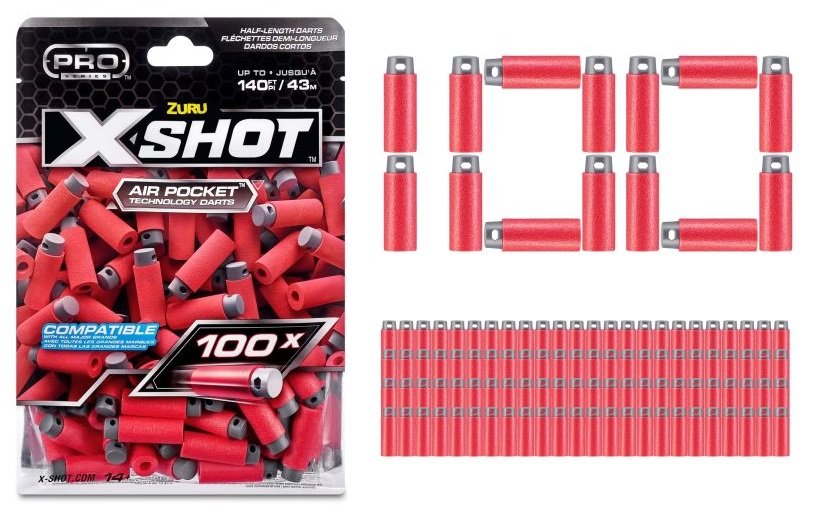 X-Shot Strzałki krótkie Air Pocket Technology 100 szt. 36601