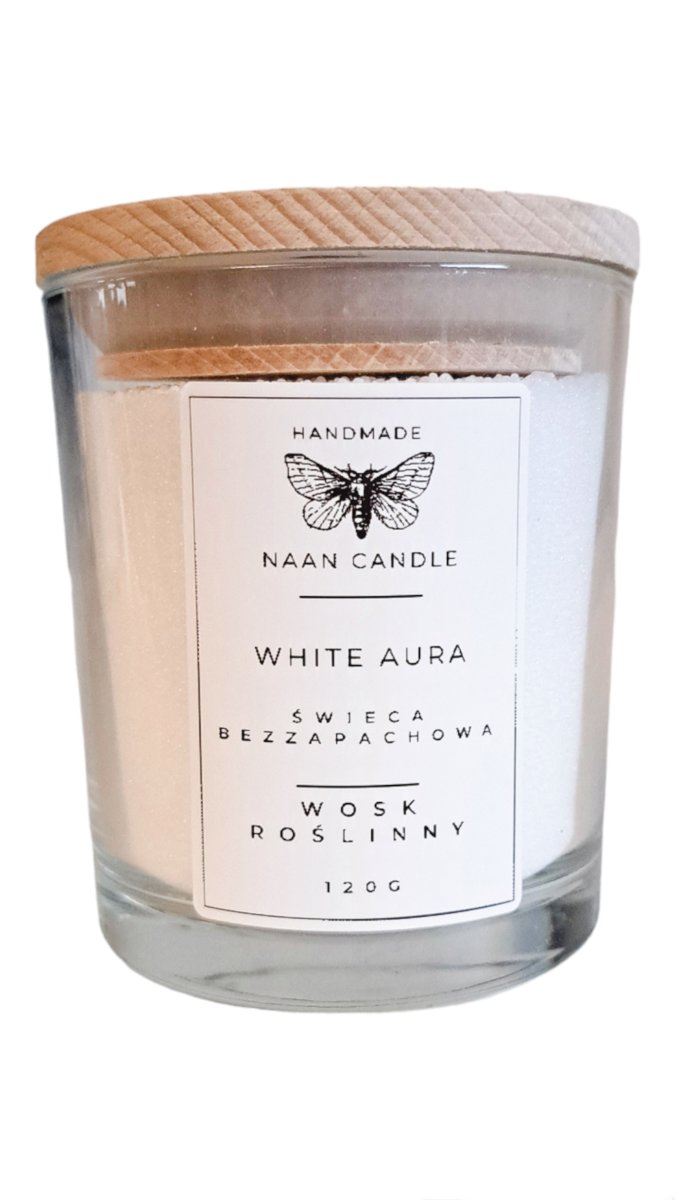 NAAN CANDLE ŚWIECA DEKORACYJNA ŚWIECA W PROSZKU 120G BEZZAPACHOWA PROSZEK SYPKA ŚWIECA