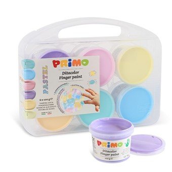 Farby pastelowe  do malowania palcami 6x100g