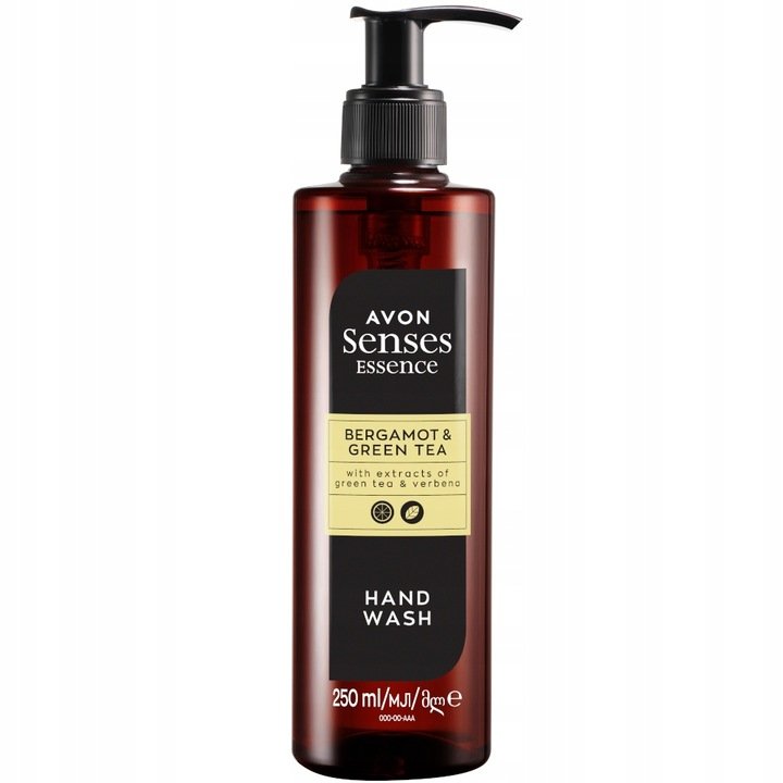 Avon Senses Essence, Mydło w płynie do rąk, Bergamotka & zielona herbata, 250ml