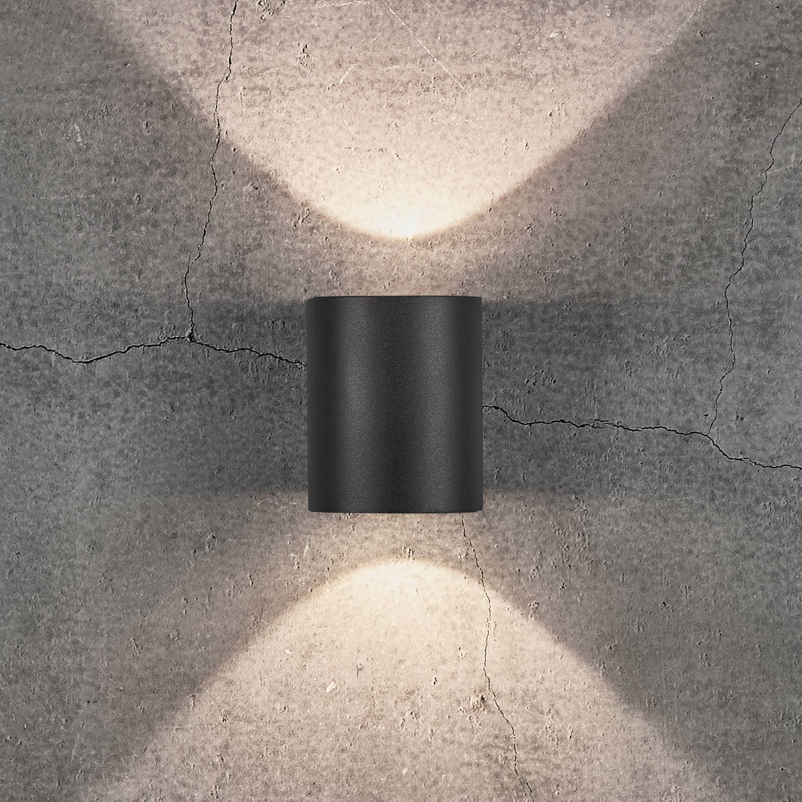 Nordlux Canto 2 Seaside kinkiet zewnętrzny LED, czarny, aluminium, 10 cm