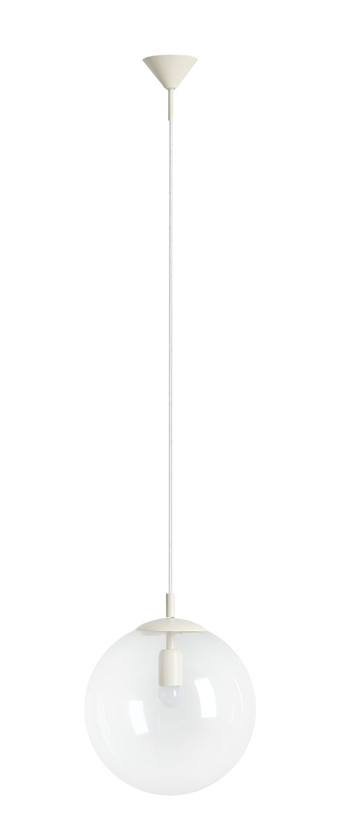 Beżowa lampa wisząca z dużym kloszem 562G9 z serii GLOBE Beżowa lampa wisząca z dużym kloszem 562G9 z serii GLOBE