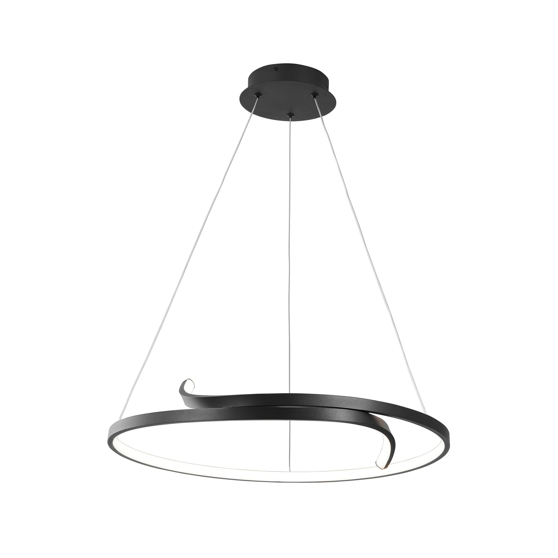 Lampa wisząca w kształcie okręgu, barwa neutralna K-8187 z serii KALPA