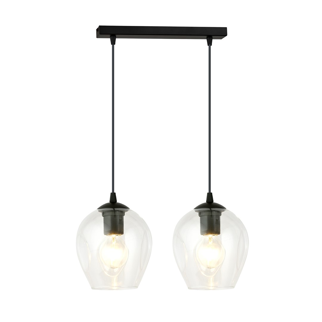 Lampa wisząca z przezroczystymi kloszami 679/2 z serii ISTAR