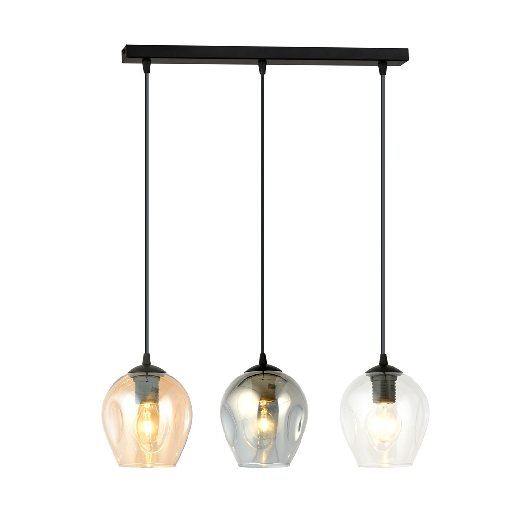Lampa wisząca z kolorowymi kloszami, nad stół 678/3 z serii ISTAR