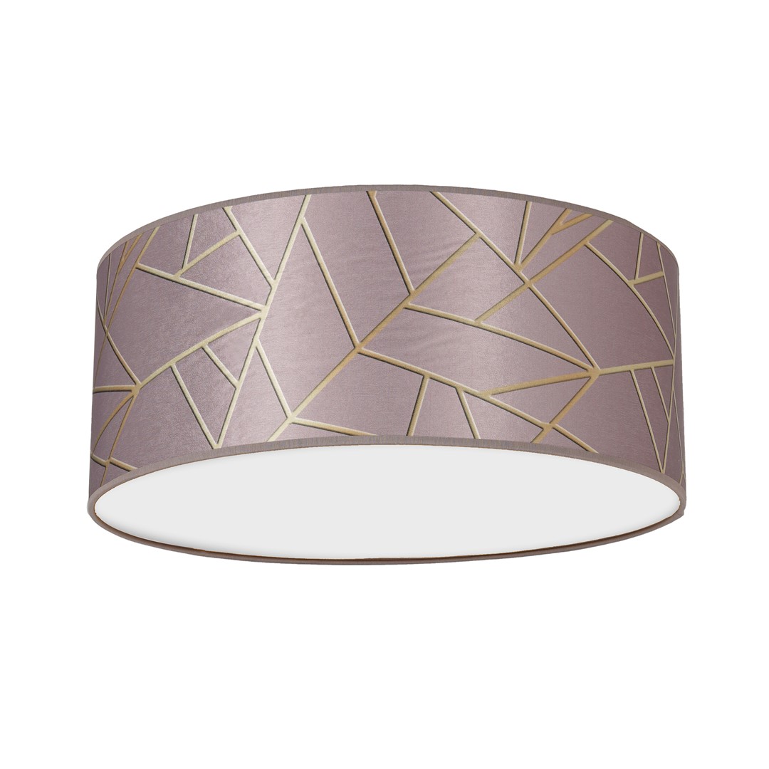Różowa lampa sufitowa ze stylowym wzorem MLP7585 z serii ZIGGY