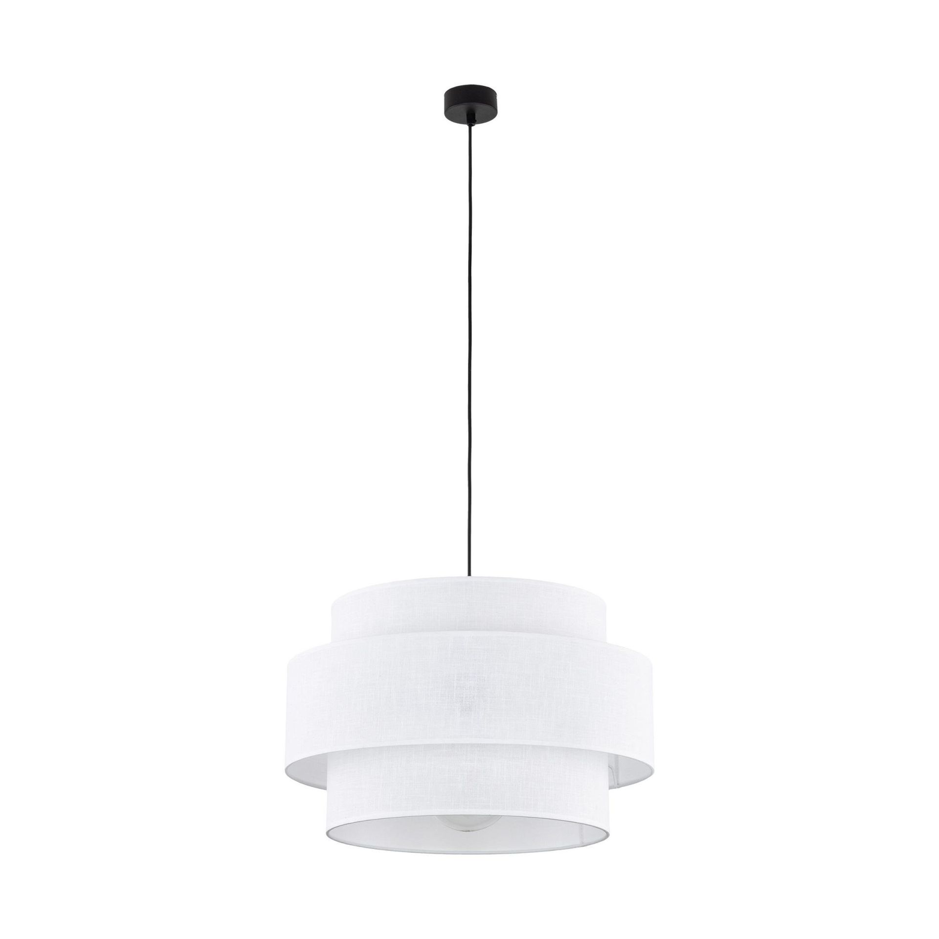 Ponadczasowa lampa wisząca do salonu TK 5095 z serii CALISTO WHITE