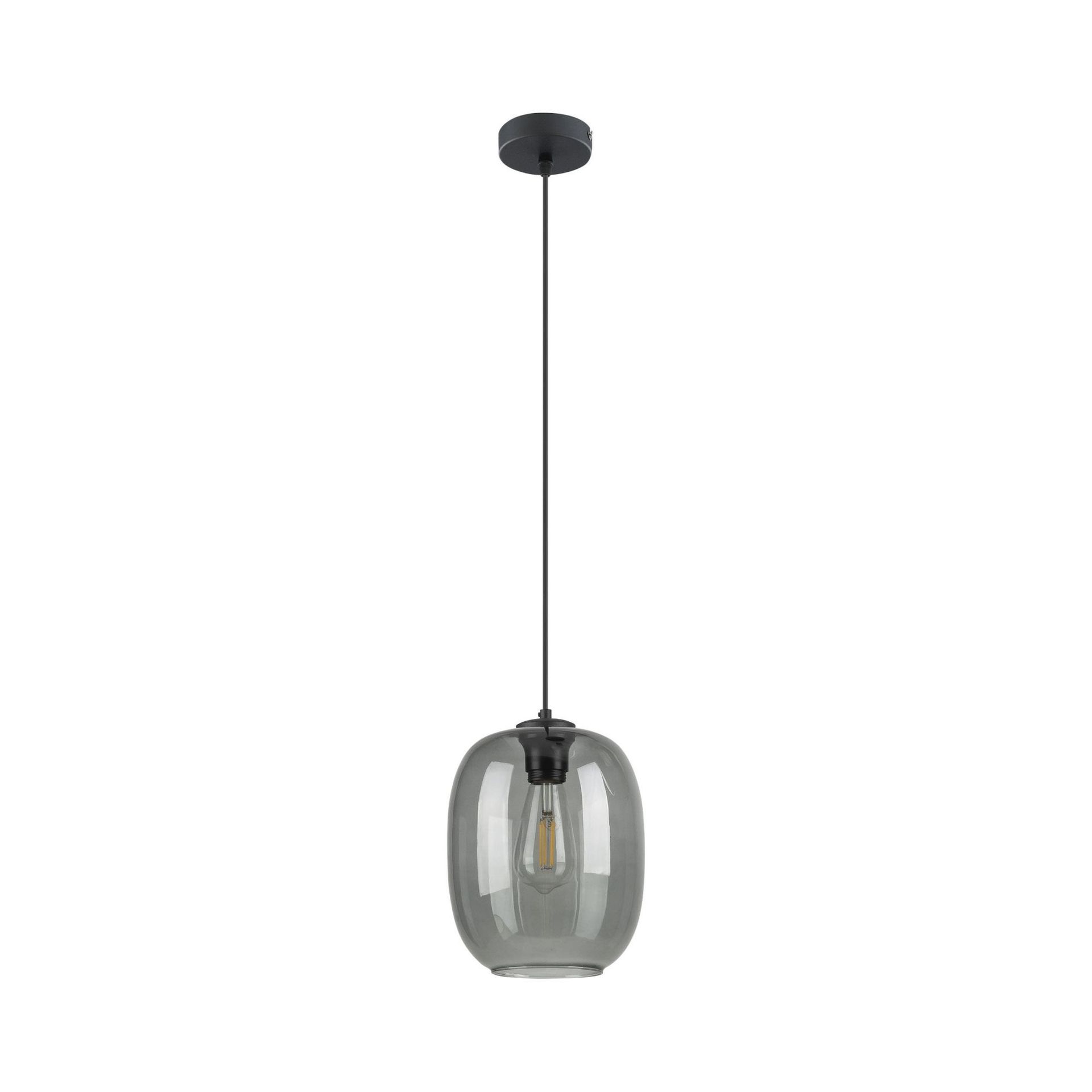 Lampa wisząca ze szklanym, ciemnym kloszem TK 5971 z serii ELIO