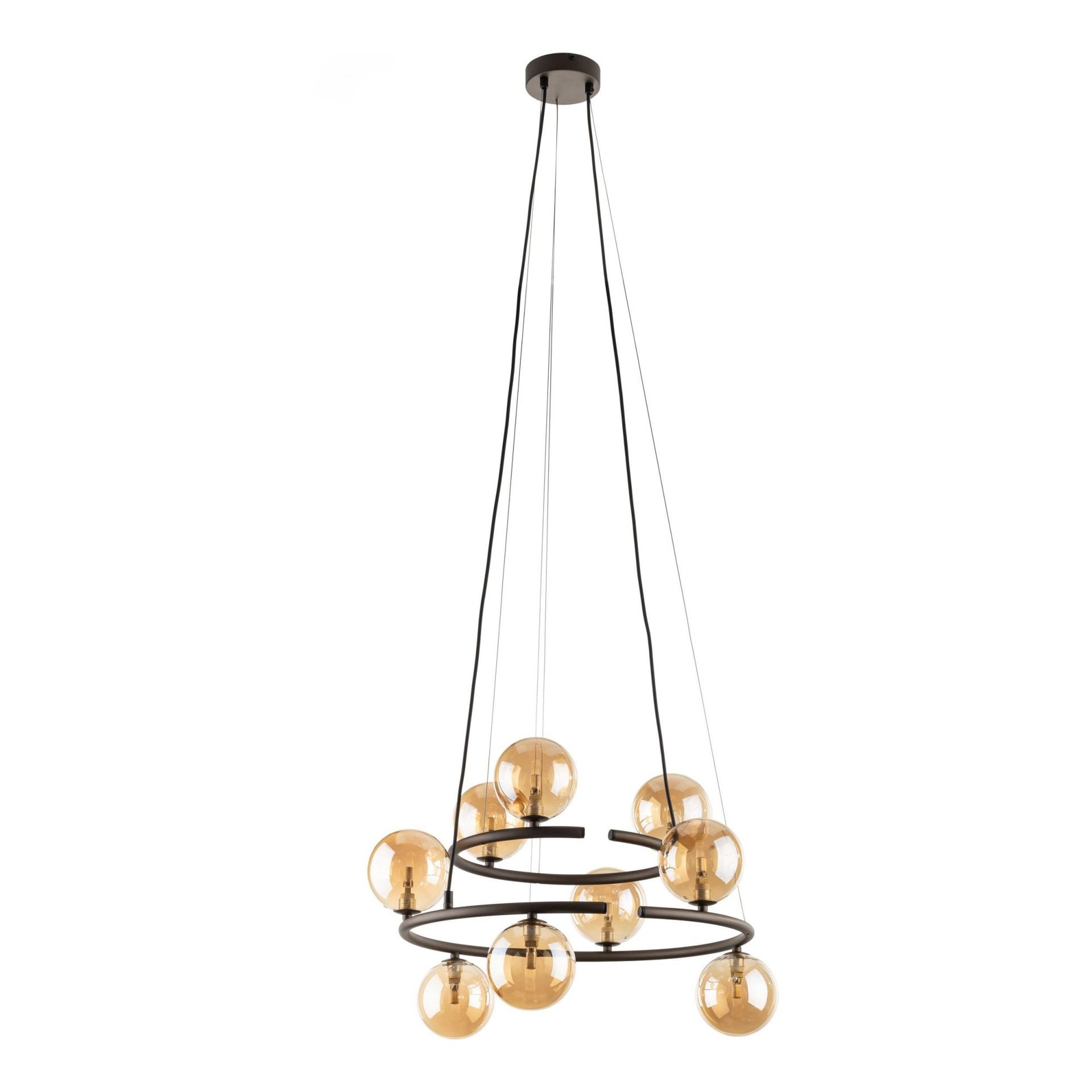 Zdjęcia - Żyrandol / lampa TK Lighting Dekoracyjna lampa, bursztynowe klosze TK 6587 z serii ANABELLE BROWN (｡◕‿◕ 