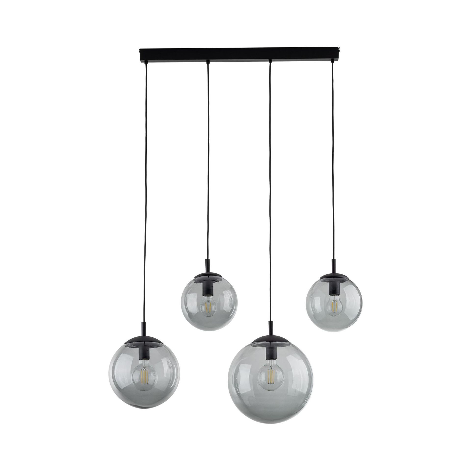Listwa sufitowa z ciemnymi kloszami TK 5381 z serii ESME GRAPHITE