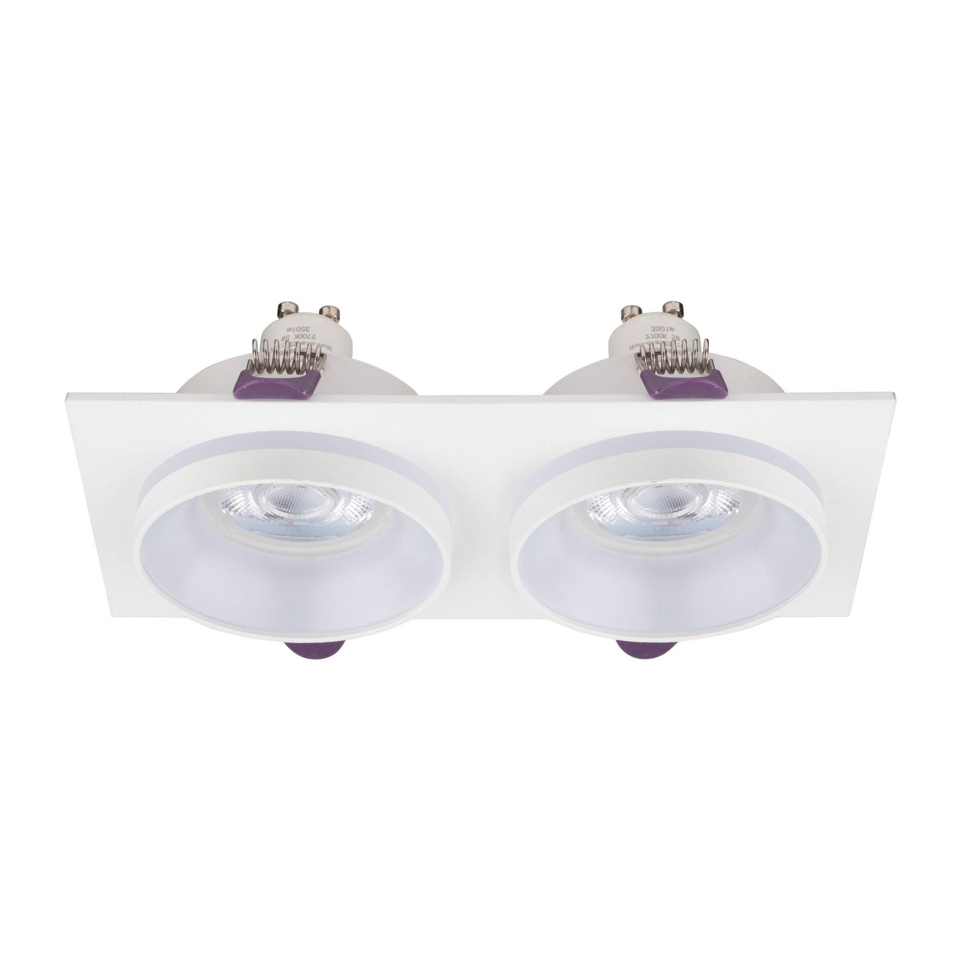 Wpustowa oprawa podtynkowa na 2 żarówki TK 6924 z serii JET WHITE