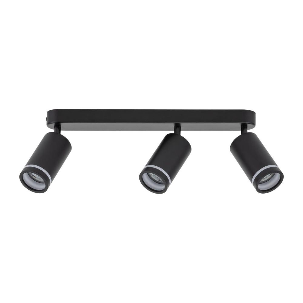 Listwa sufitowa z regulowanymi reflektorami TK 6914 z serii JET BLACK
