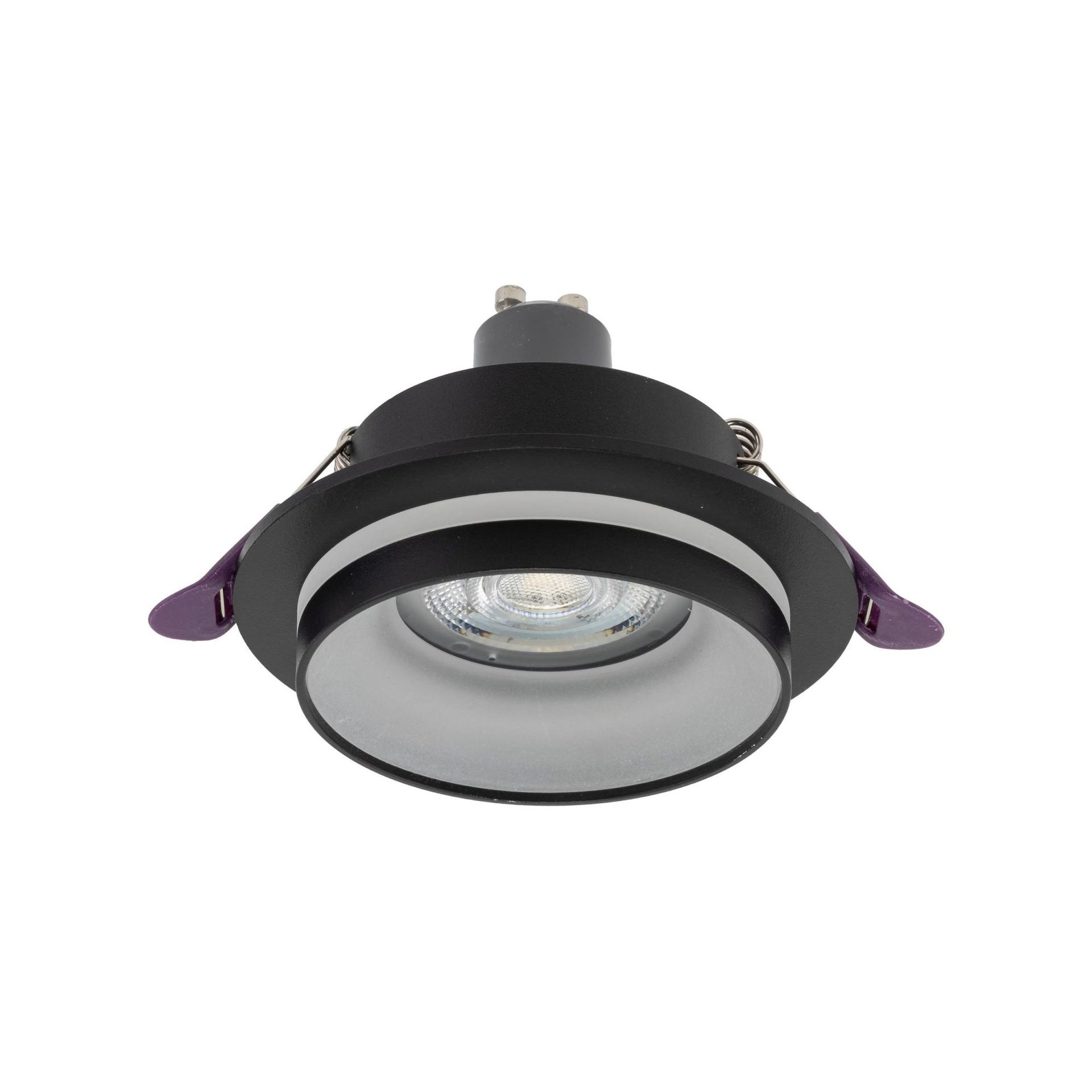 Podtynkowe oczko, nieruchome światło GU10 TK 6920 z serii JET BLACK