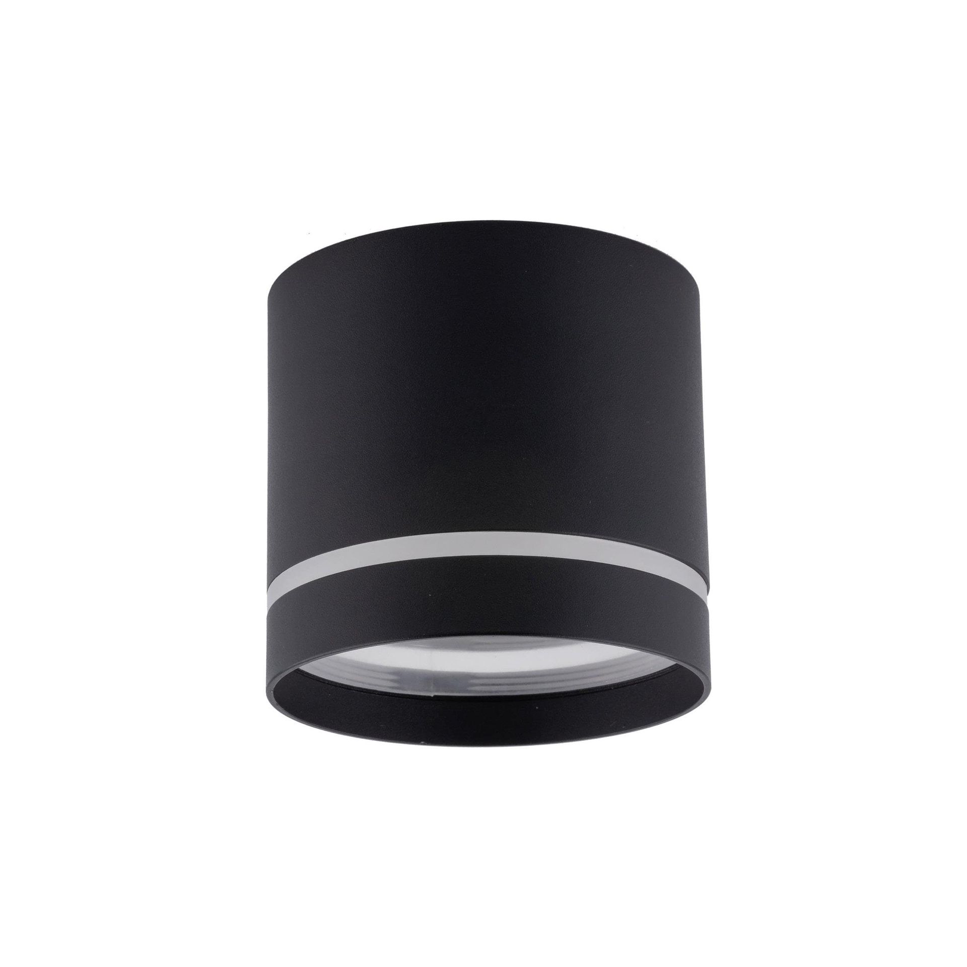 Natynkowy spot tuba w kolorze czarnym TK 4351 z serii JET BLACK