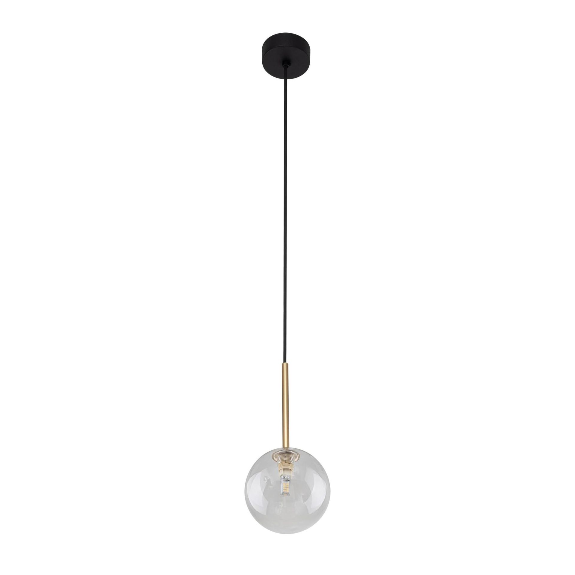 Czarno-złoty, minimalistyczny zwis TK 5941 z serii NILOS