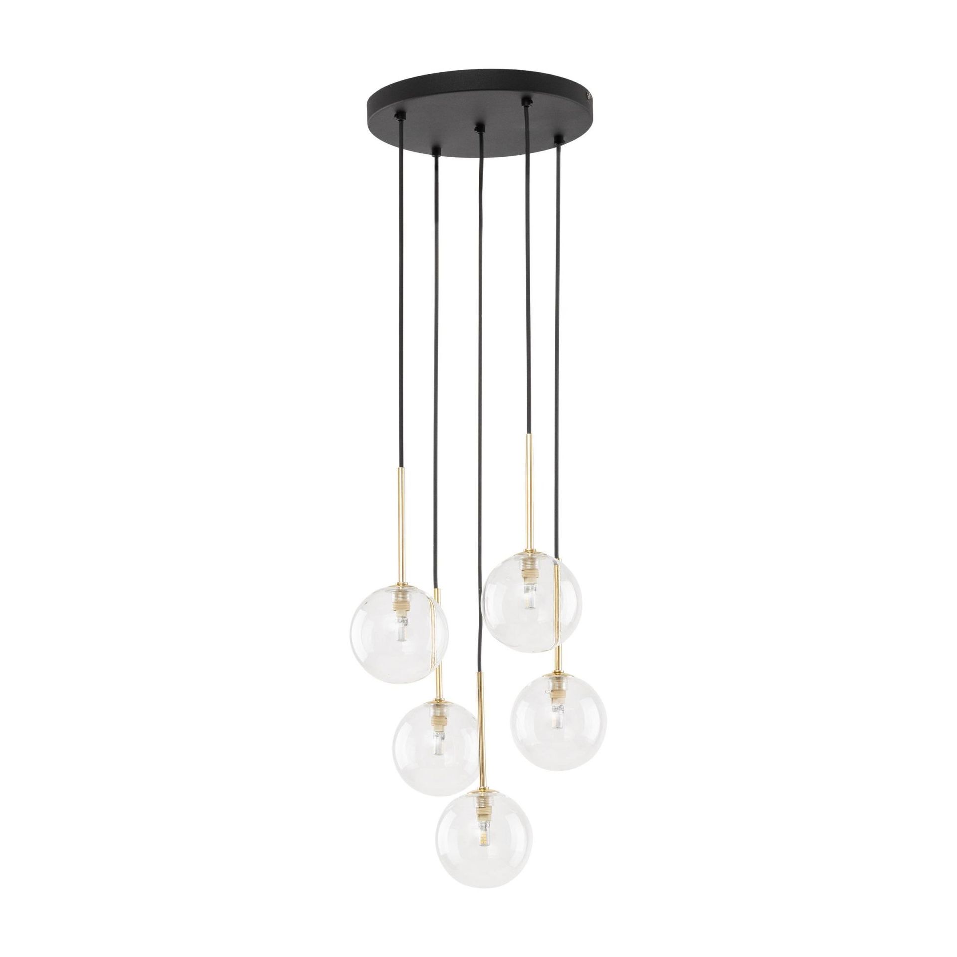 Okrągła lampa wisząca z kulistymi kloszami TK 5943 z serii NILOS