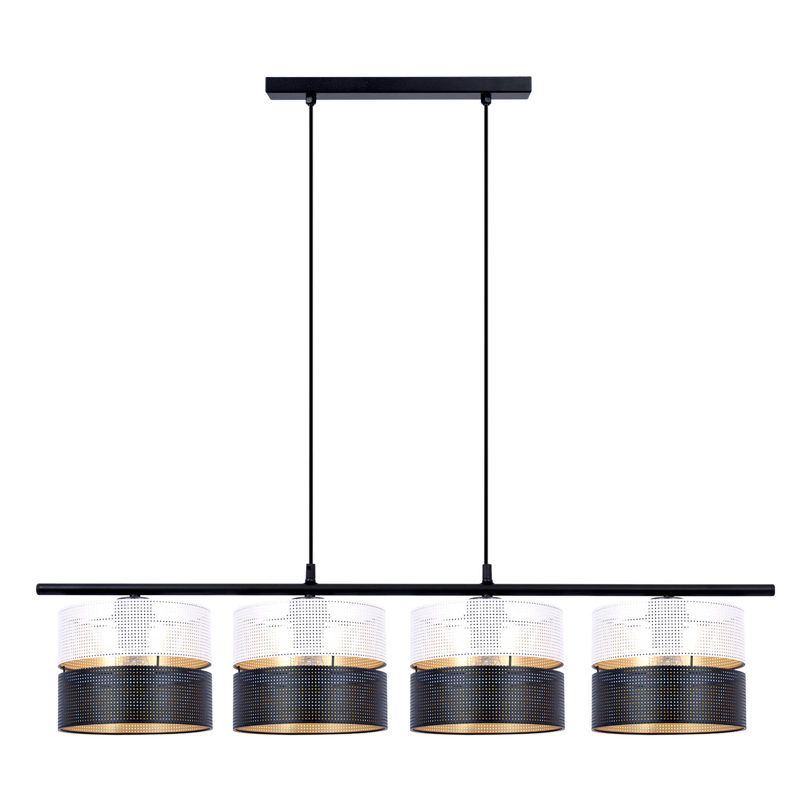 Lampa wisząca z czterema abażurami na listwie K-5293 z serii VEGA