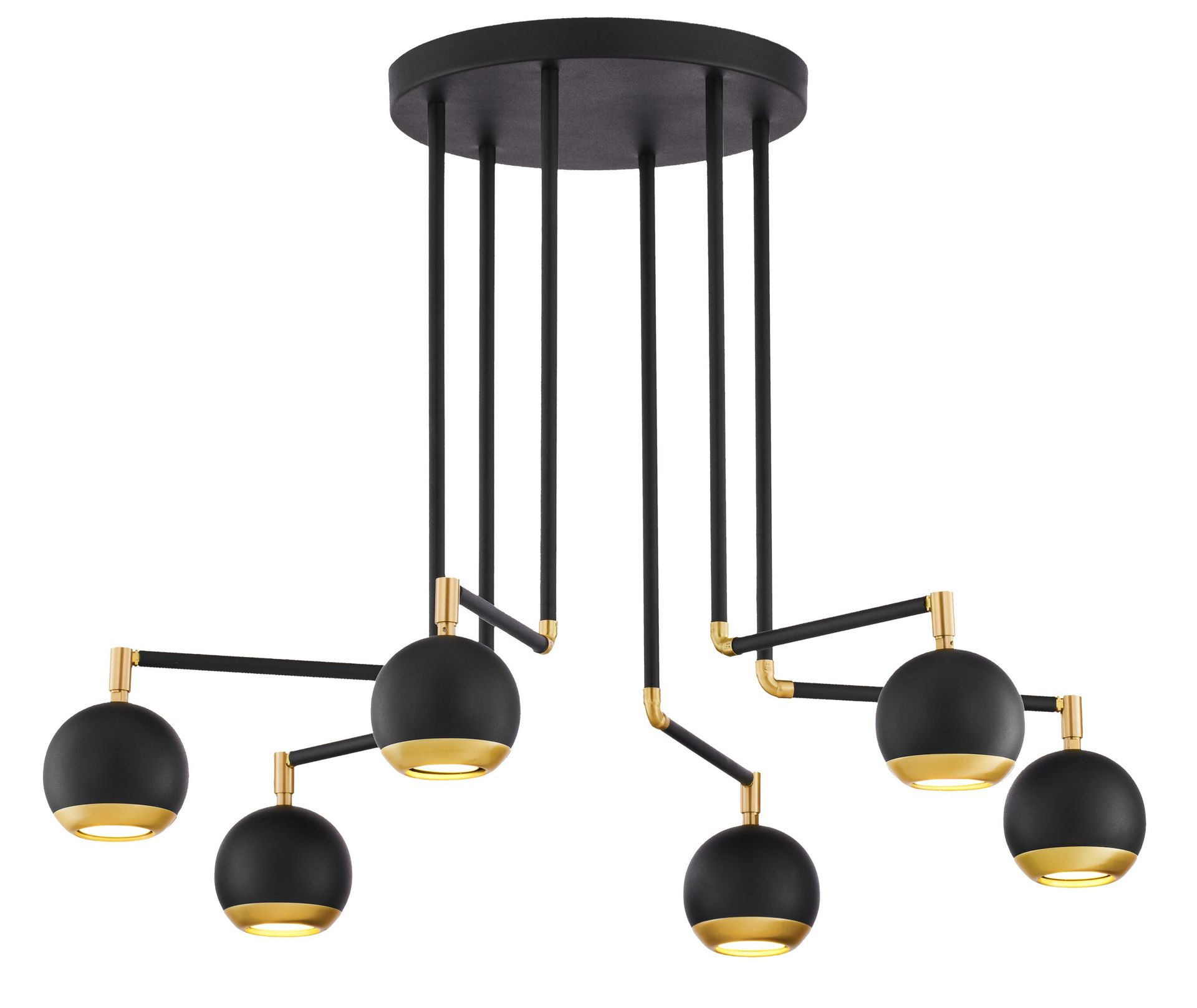 Designerska lampa wisząca z kulami JUP 1987 VR6 CZ/MS z serii VILAR