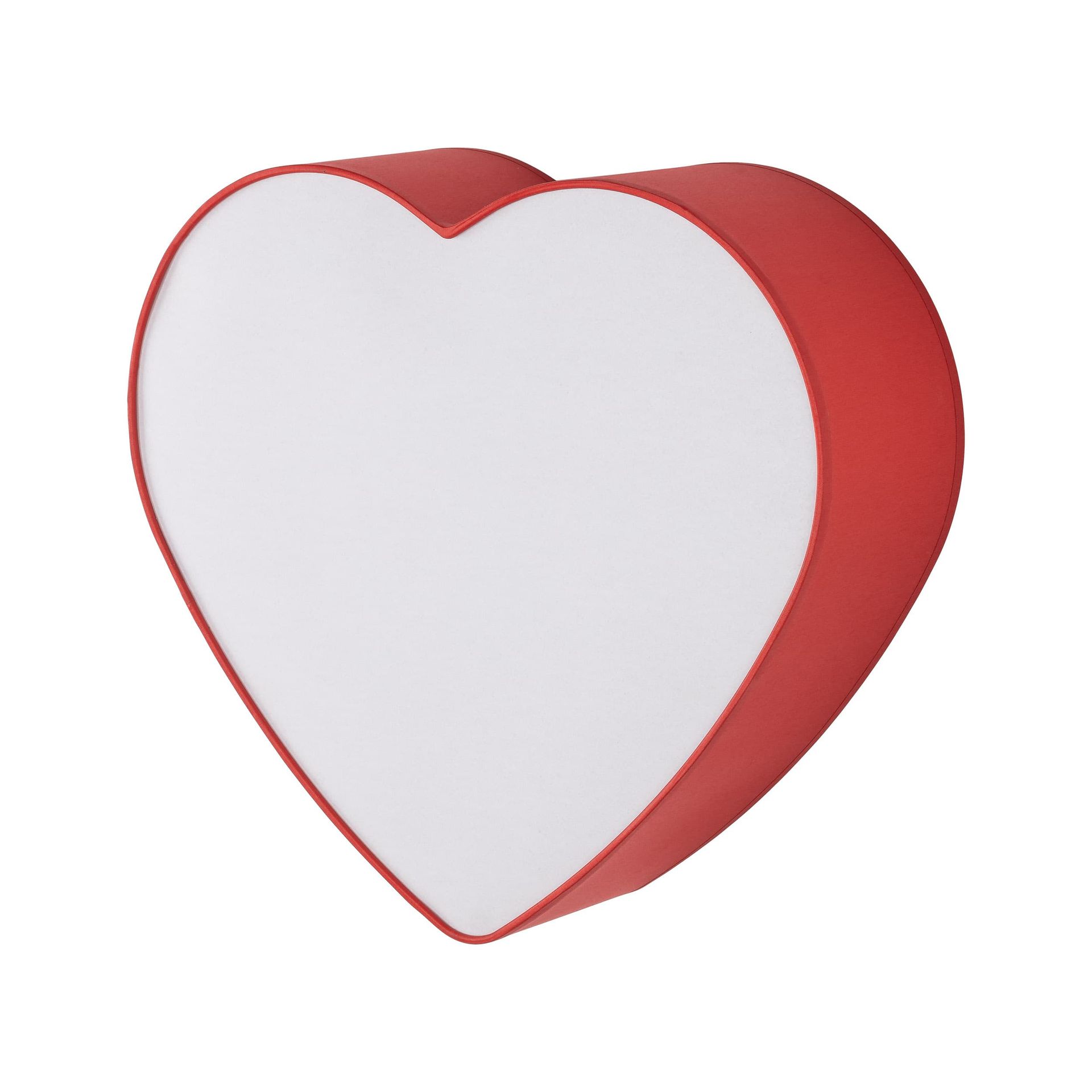 Czerwono-biała lampa sufitowa, kształt serca TK 10777 z serii HEART