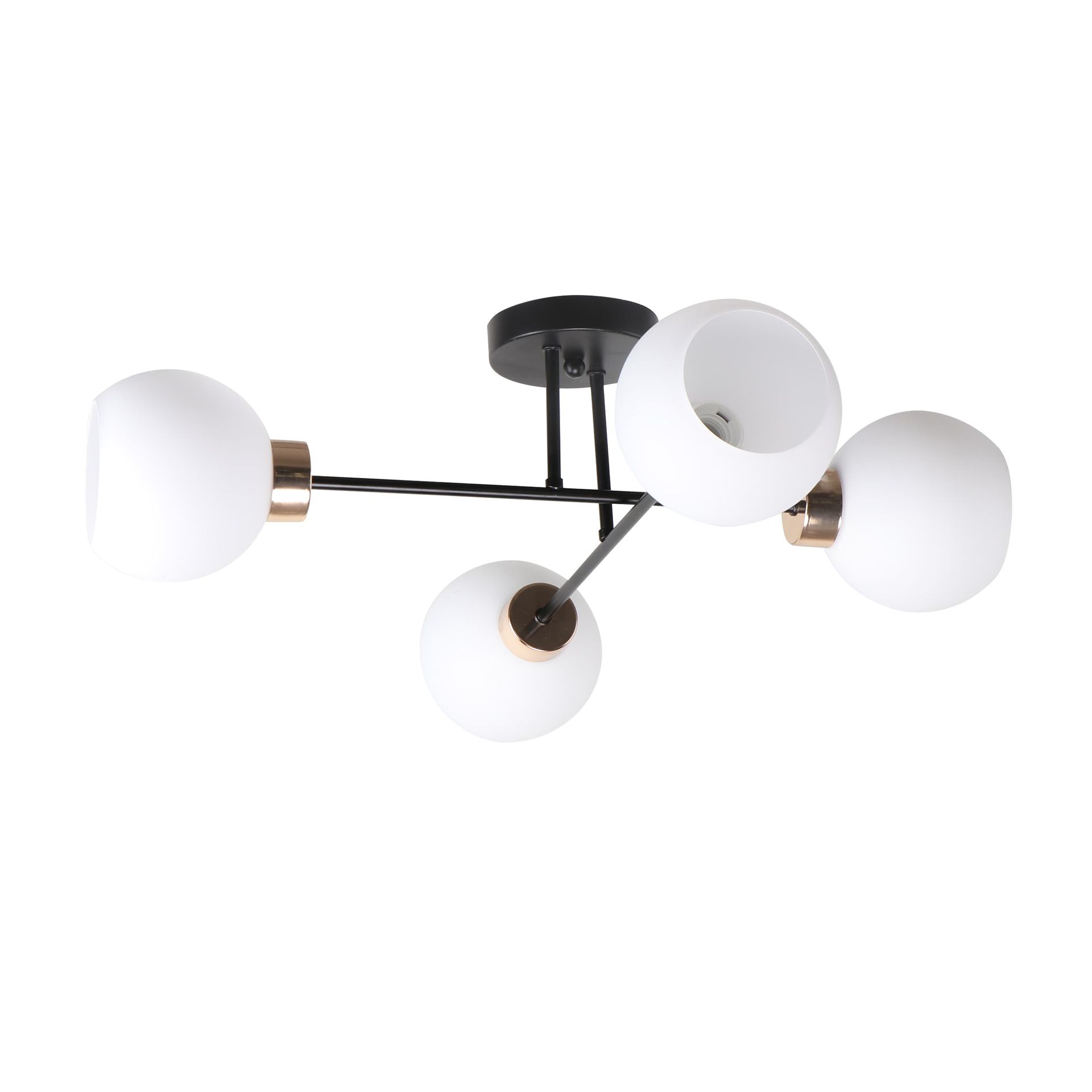 Lampa sufitowa z czterema, białymi kloszami 34-21076 z serii AMANDA
