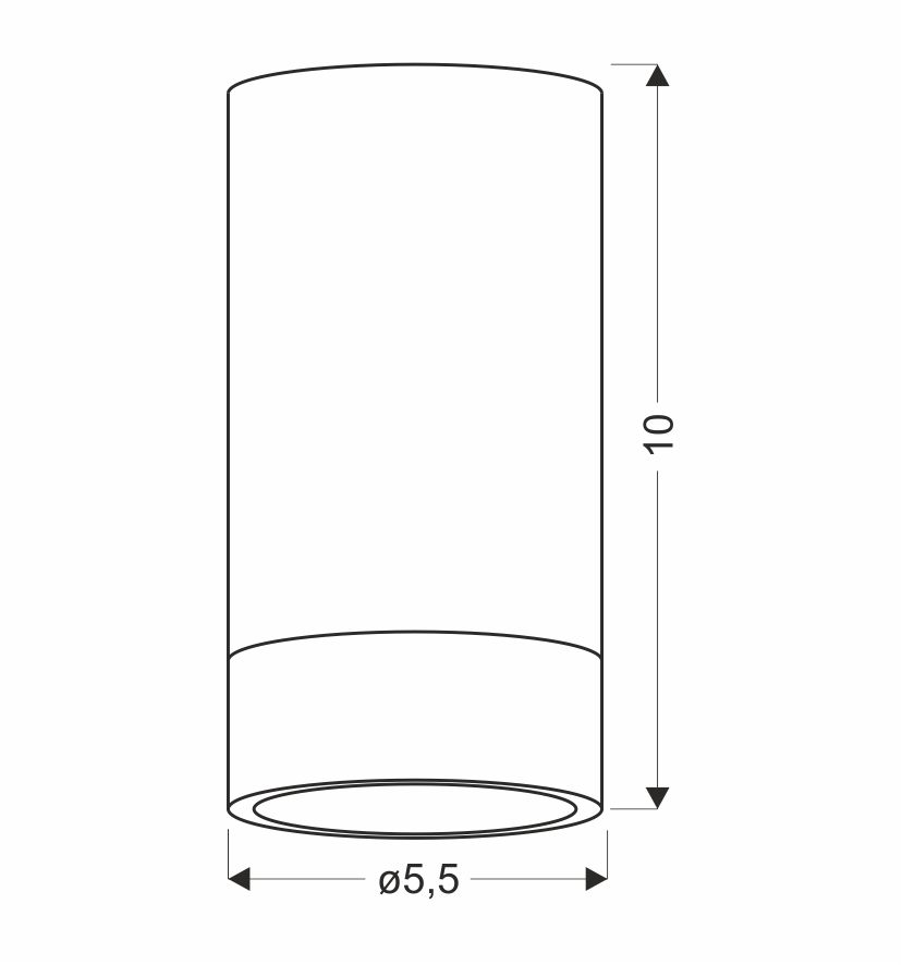 Biało-drewniana lampa, spot z trzonkiem GU10 2228358 z serii CONTI