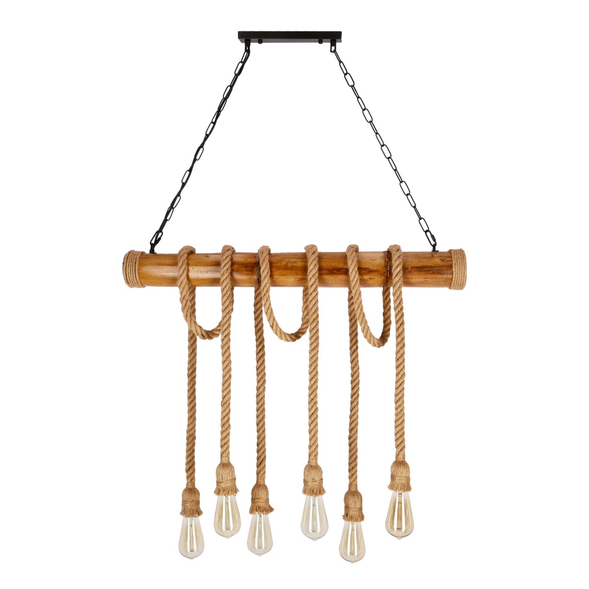 Spektakularna lampa wisząca, na sześć żarówek 36-28693 z serii VINT