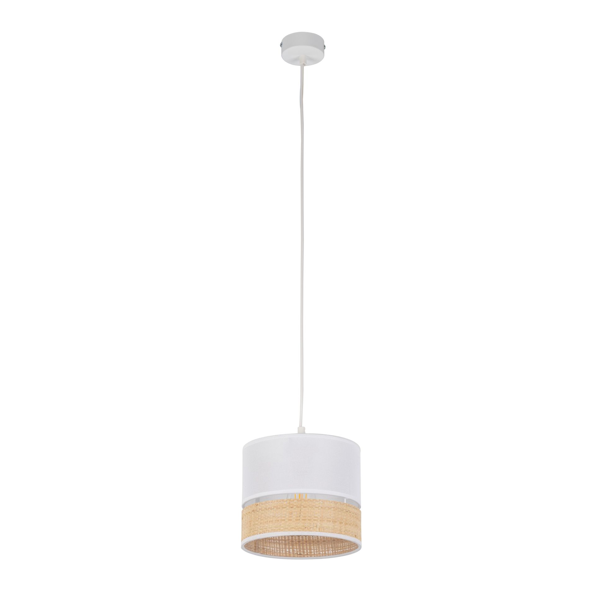Rustykalna lampa wisząca  z małym abażurem TK 4766 z serii PAGLIA NEW