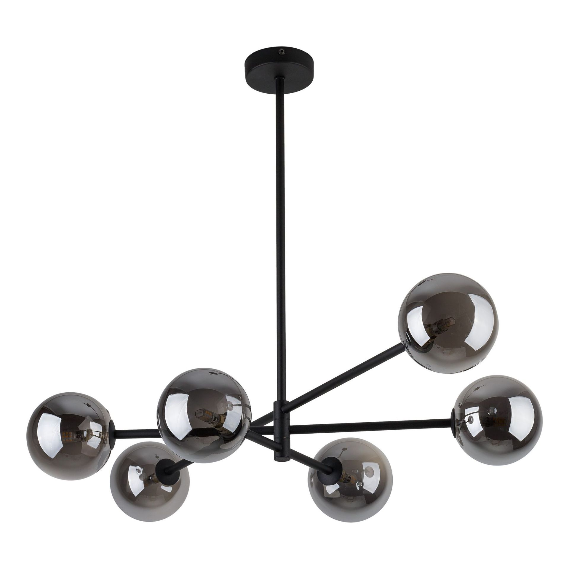 Lampa wisząca na sztywnym zwisie, ciemne klosze TK 6236 z serii SARIUS