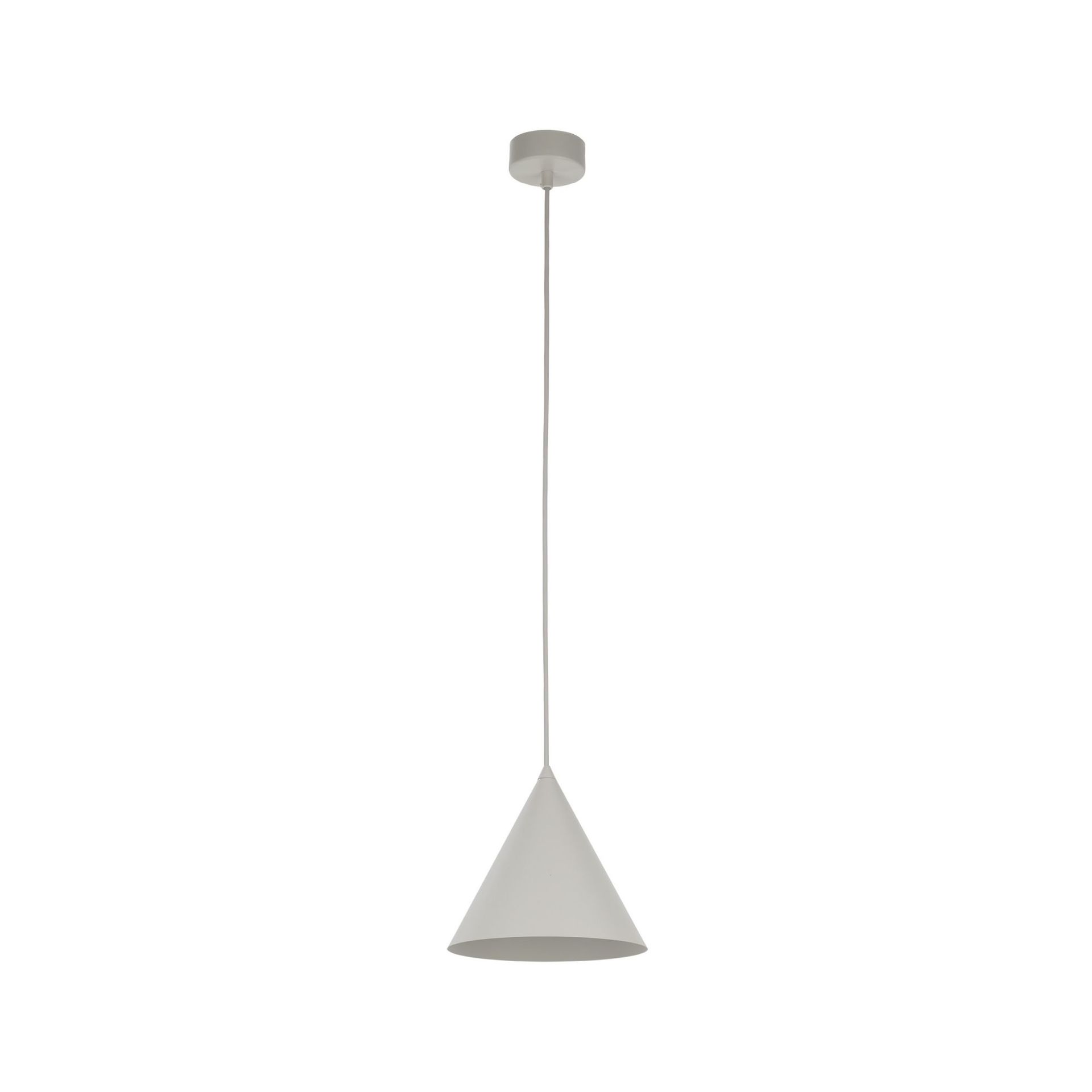 Minimalistyczna, beżowa lampa wisząca ⌀19cm TK 10072 z serii CONO